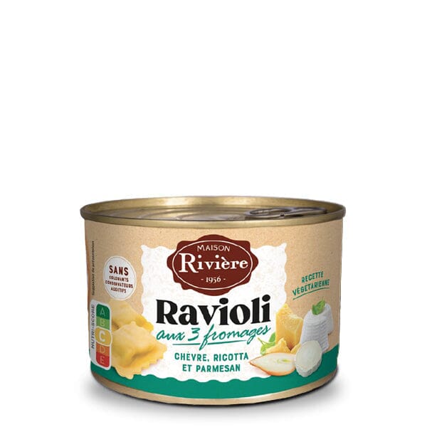 Ravioli aux trois fromages Plats cuisinés Maison Rivière 400 g 