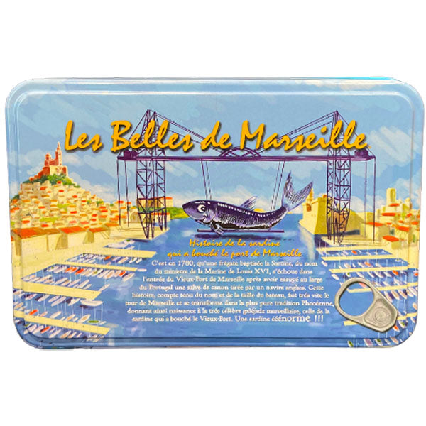 Coffret en métal de sardines - les belles de Marseille Le Comptoir Gastronomique 