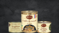 Confit de canard en conserve et gésiers