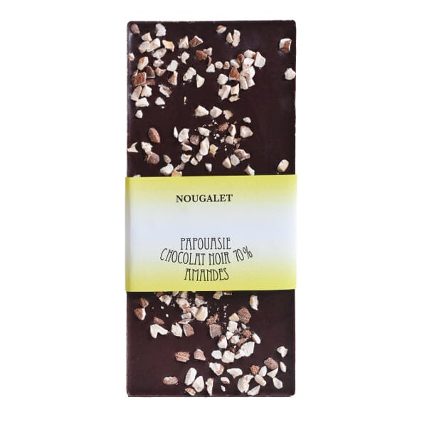 Tablette chocolat noir au Amandes Chocolats Maison Mercier 