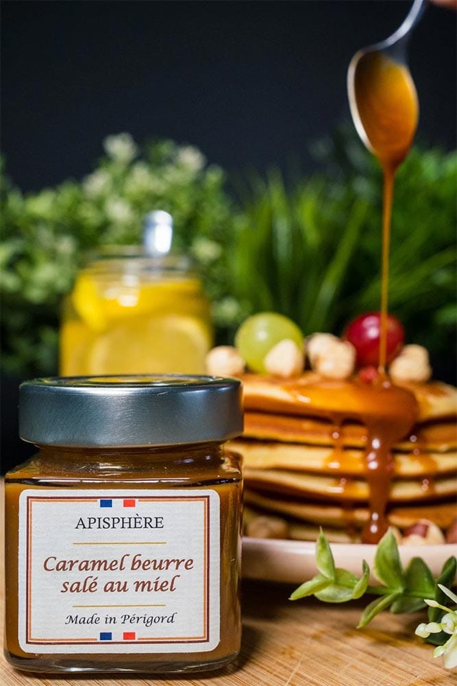 Caramel beurre salé au miel du Périgord Pâte à tartiner Apisphère 