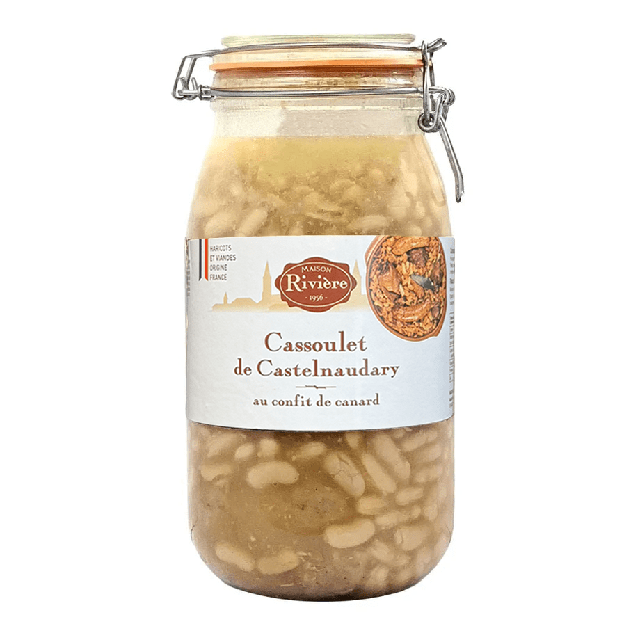 Cassoulet au confit de cuisses de canard Cassoulet Maison Rivière 1900g en bocaux 