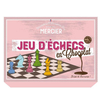 Jeu d'échecs en chocolat - cadeau gourmand artisanal Maison Mercier