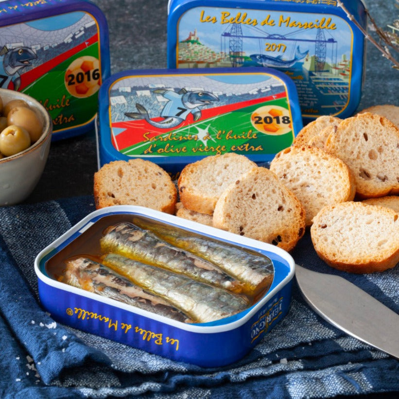 Coffret collector la sardine - les belles de Marseille Le Comptoir Gastronomique 