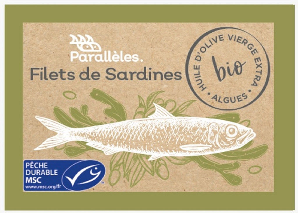 Filets de sardines à l’huile d’olive et aux algues BIO Poisson Le Comptoir Gastronomique 