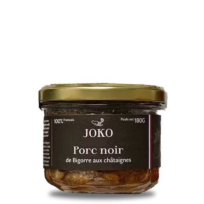 terrine de porc noir de bigorre aux châtainges - Joko Patés / terrines Joko 